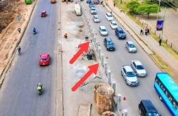 File image of ongoing construction works along Kenyatta Avenue.